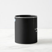 Love You More Minimal Design Blue Style Mok (Midden)