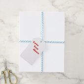 Love You More Minimal Design Cadeaulabel (Met Touw)