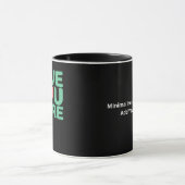 Love You More Minimal Typography Heart Design  Mok (Midden)