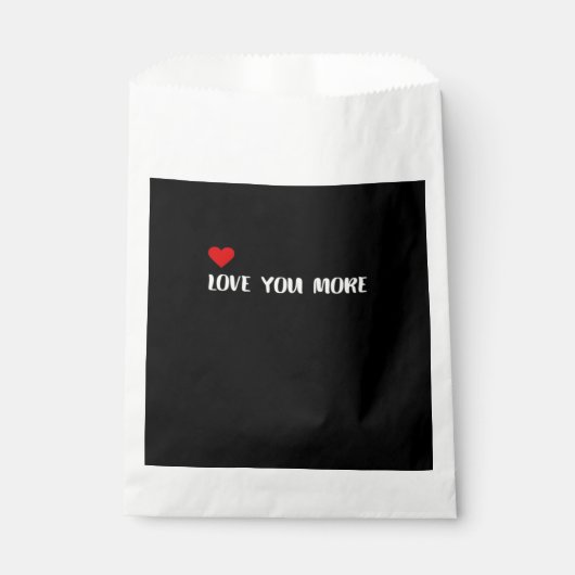Love You More Minimalist Love Quote  Bedankzakje (Voorkant)