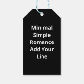 Love You More Minimalist Love Quote  Cadeaulabel (Achterkant)