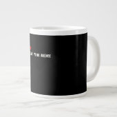 Love You More Minimalist Love Quote  Grote Koffiekop (Voorkant rechts)