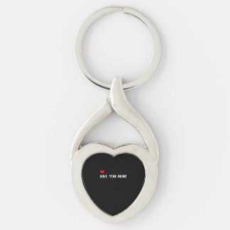 Love You More Minimalist Love Quote  Sleutelhanger