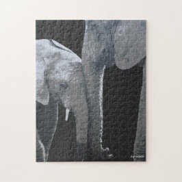 Love You More, Olifant Originele Kunst Legpuzzel