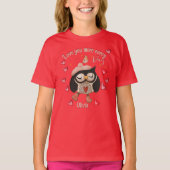 Love you more Owl Red T-shirt (Voorkant)