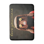 Love You More Quote Schattige Eenvoudige Kachina D Badmat (Voorkant Verticaal)