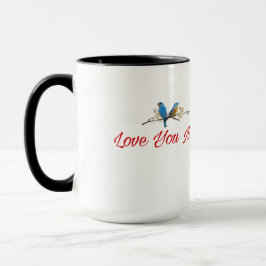 Love You More – Romantic Birds Mug Mok