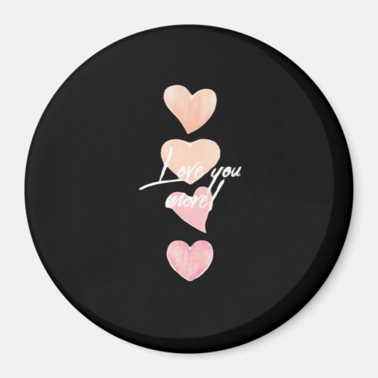 Love You More Romantische Sfeer  Magneet (Voorkant)