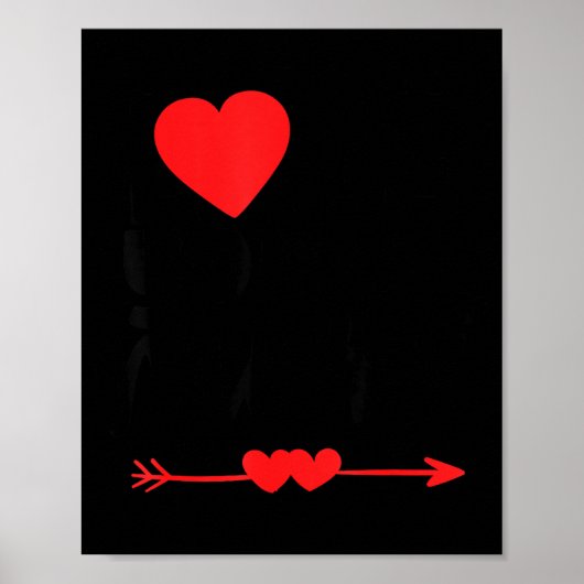 Love You More Shirt,his And Her Valentines Day Shi Poster (Voorkant)