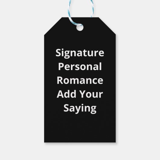 Love You More Signature Design  Cadeaulabel (Achterkant)