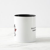 Love You More Sincere Minimal Design Mok (Midden)