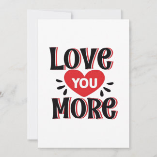 Love You More Soft Modern Design Feestdagenkaart