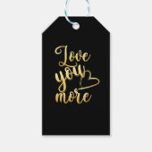 Love You More Soft Modern Style  Cadeaulabel (Voorkant)