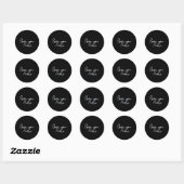Love You More Sophisticated Style  Ronde Sticker (Vel)