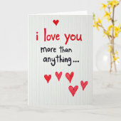 Love You More Than Anything Card Kaart (Gele Bloem)
