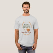 Love You More Than Coffee Slogan T-Shirt  (Voorkant volledig)