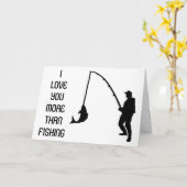 LOVE YOU ***MORE THAN VISSEN*** VERJAARDAG KAART (Gele Bloem)