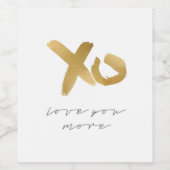 Love You More Timeless Classic  Wijn Etiket (Enkel label)