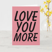 LOVE YOU MORE UITGAVEPAPIER KAART (Gele Bloem)