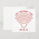 Love You More - Valentijnsdag Kaart (Voorkant / Achterkant)