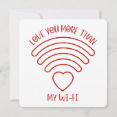 Love You More - Valentijnsdag Kaart (Voorkant)