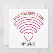 Love You More - Valentijnsdag Kaart (Voorkant)