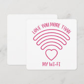 Love You More - Valentijnsdag Kaart (Voorkant / Achterkant)