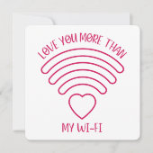 Love You More - Valentijnsdag Kaart (Voorkant)