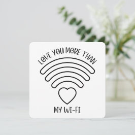 Love You More - Valentijnsdagkaart Bedankkaart