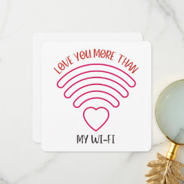 Love You More - Valentijnsdagkaart Bedankkaart