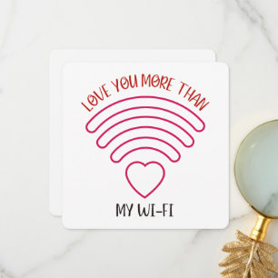 Love You More - Valentijnsdagkaart Bedankkaart