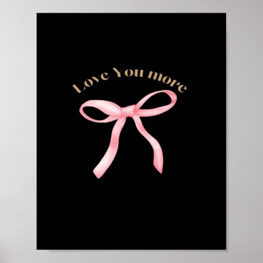 Love You More Verfijnde Esthetiek Poster (Voorkant)