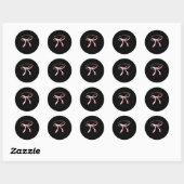 Love You More Verfijnde Esthetiek Ronde Sticker (Vel)