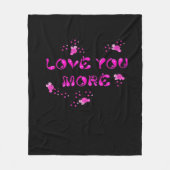 Love You More Visual Style  Fleece Deken (Voorkant)