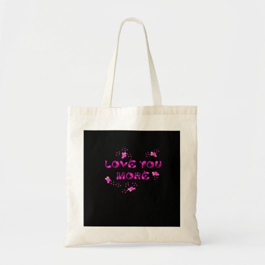 Love You More Visual Style  Tote Bag (Voorkant)