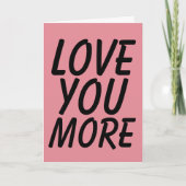 LOVE YOU MORE WENSKAARTEN KAART (Voorkant)