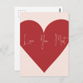 "Love You Most" ansichtkaart Briefkaart (Voorkant / Achterkant)