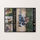 Love You Nana 4 Family Photo Collage Black Legpuzzel (Horizontaal)