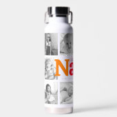 Love You Nana Colorful Modern 10 Photo Collage Waterfles (Voorkant)