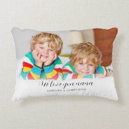 Love You Nana Custom Photo Accent Kussen