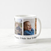 Love You Nana Grandkids Names 5 Photo Collage   Koffiemok (Voorkant rechts)