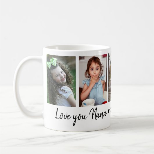 Love You Nana Grandkids Names 5 Photo Collage   Koffiemok (Links)