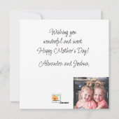 Love You Nana oma moederdag roze harten Feestdagenkaart (Achterkant)