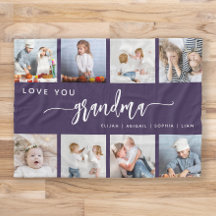 Love You Oma 8 Fotocollage Paarse
