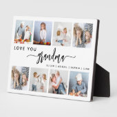 Love You Oma 8 Fotocollage Wit Fotoplaat (Zijkant)