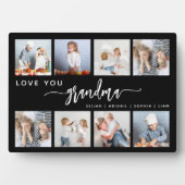 Love You Oma 8 Fotocollage Zwart Fotoplaat (voorkant)