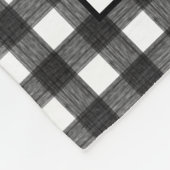 Love You oma aangepaste tekst 12-foto Gingham Fleece Deken (Hoek)