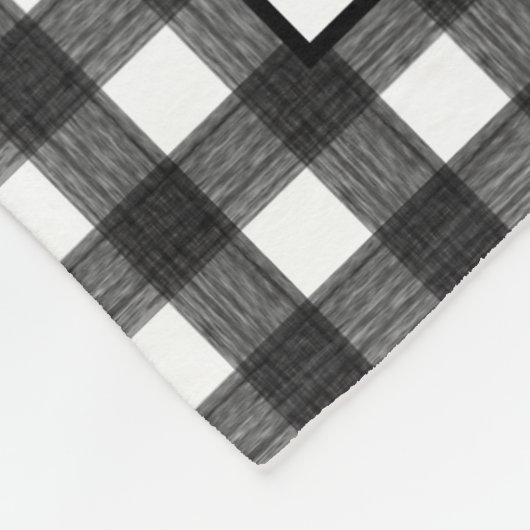 Love You oma aangepaste tekst 12-foto Gingham Fleece Deken (Hoek)