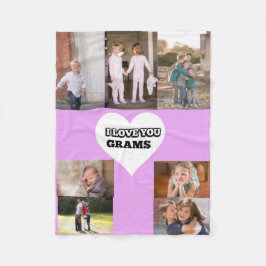 Love You Oma Binnen Een Hart Fleece 7 foto's Deken