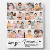 Love You Oma Custom Eenvoudig Modern 16 Foto Fotoplaat (Voorkant)